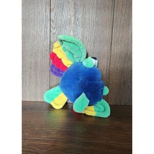 Funny Friends Jennifer Mazur Blue Red Green Fish 12" Plush Stuffed Animal